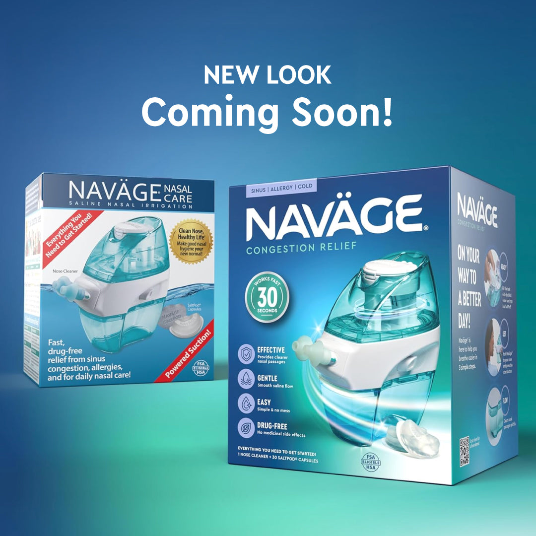 Pack de démarrage Navage : nettoyant pour le nez et 20 Capsules de sel