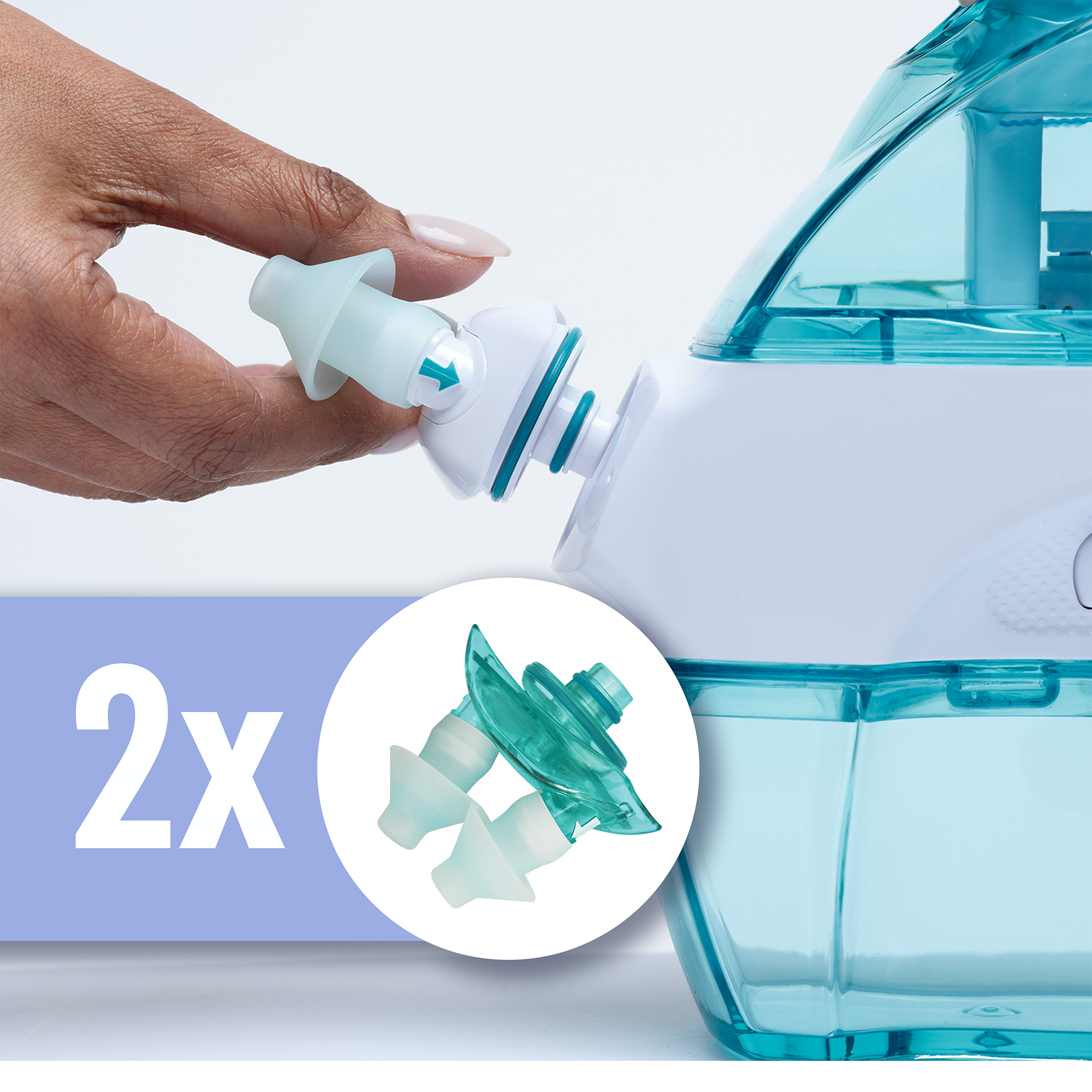 Naväge Multi-User Bundle: Nose Cleaner, 30 SaltPod Capsules, 2nd Nasal Dock, 2nd Pair of Nose Pillows