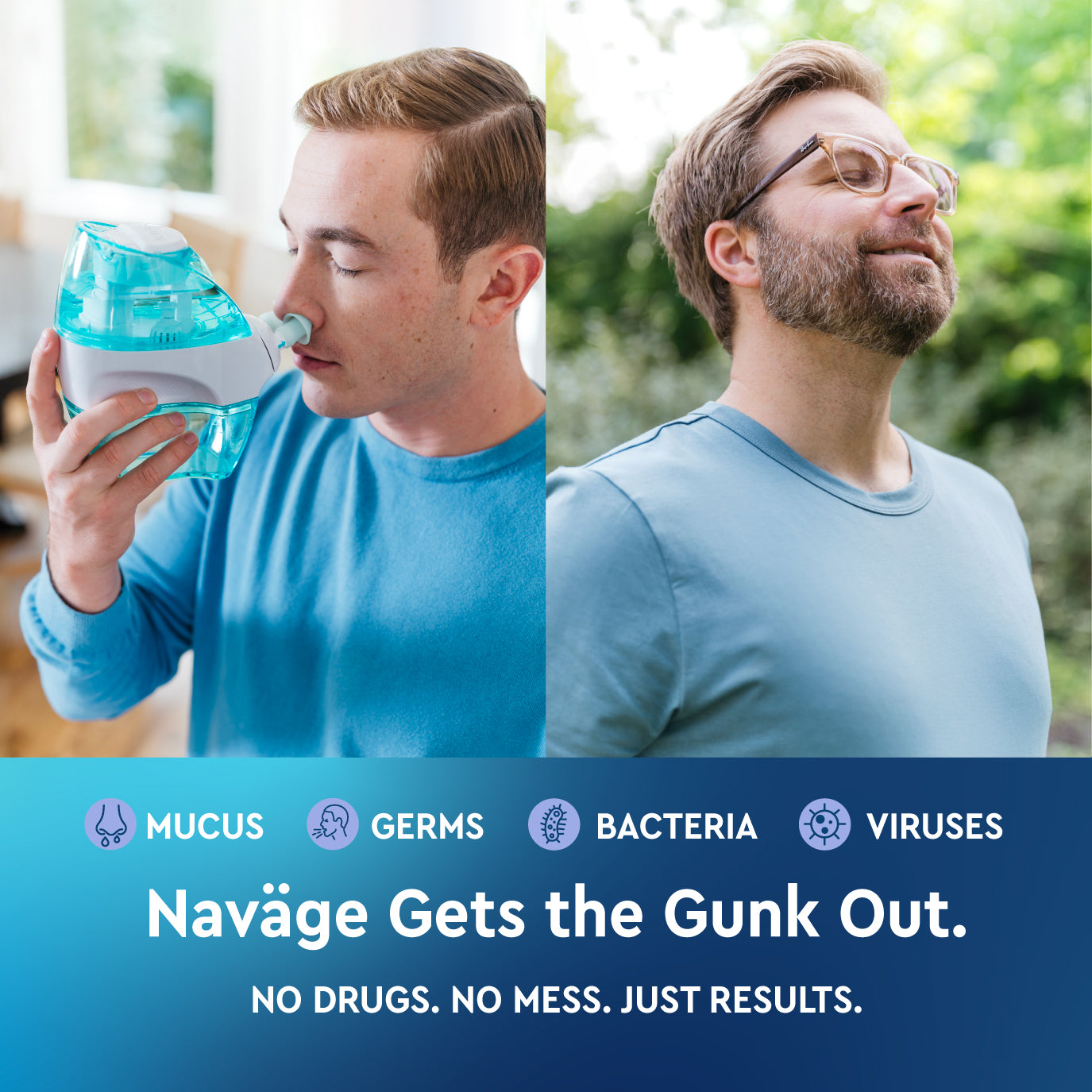 Naväge Multi-User Bundle: Nose Cleaner, 30 SaltPod Capsules, 2nd Nasal Dock, 2nd Pair of Nose Pillows