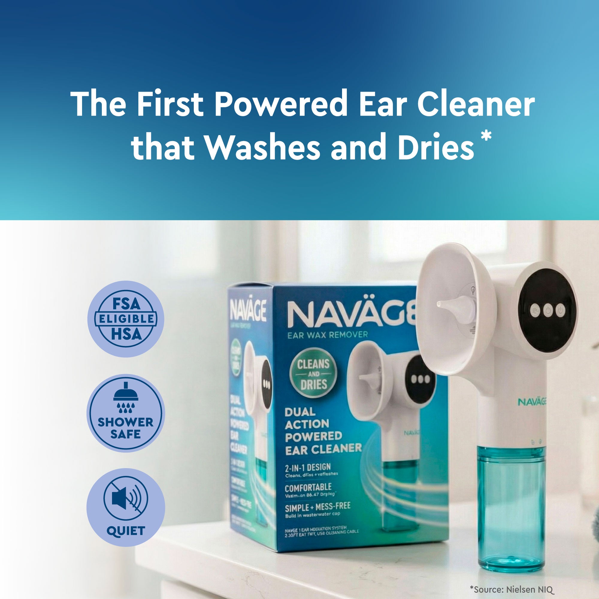Navage Dual Action Powered Ear Cleaner