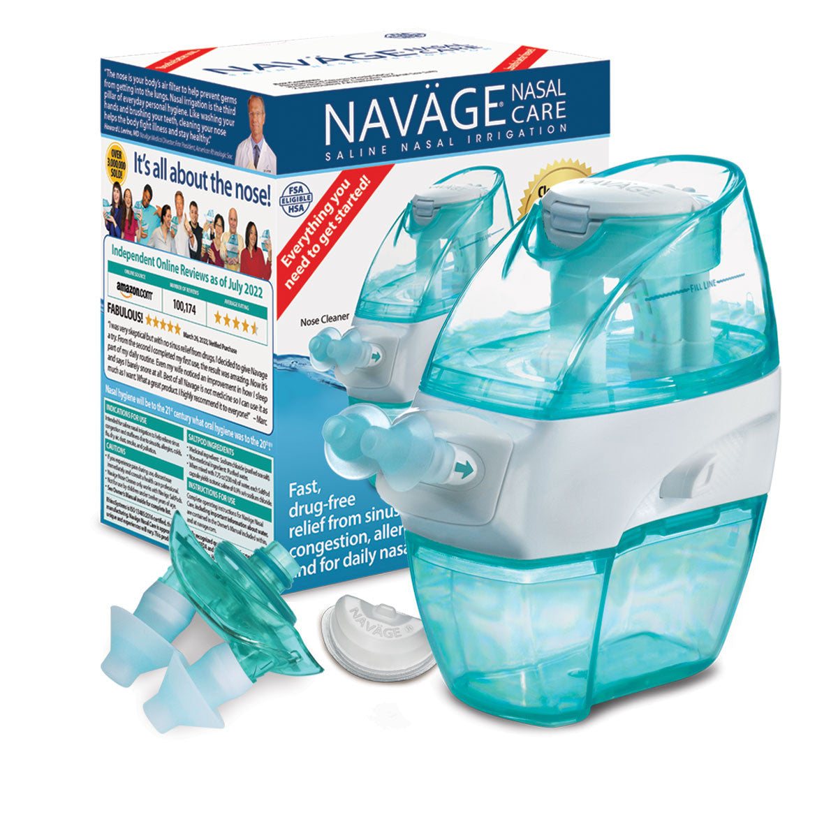 Navage Nasal Care SaltPod Original Nasal Irrigation Saline