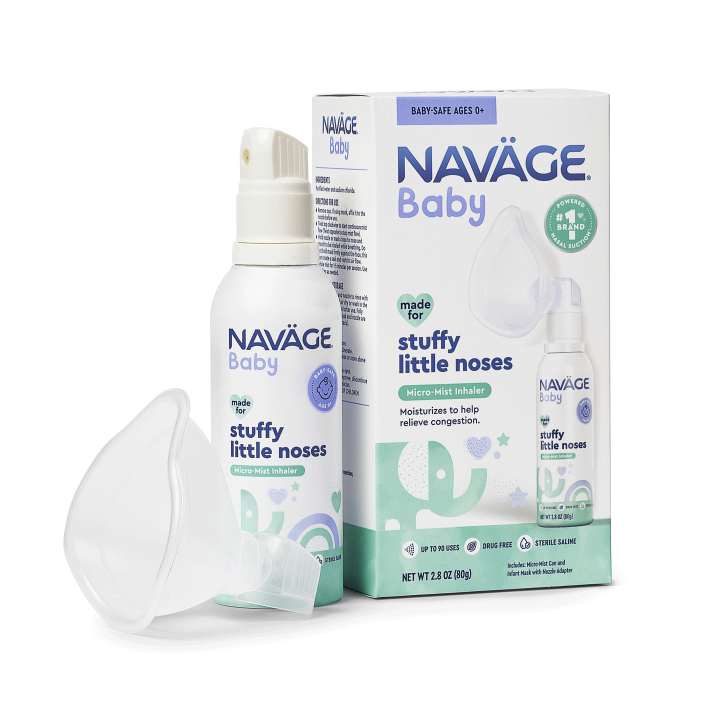 Pack de démarrage Navage : nettoyant pour le nez et 20 Capsules de sel