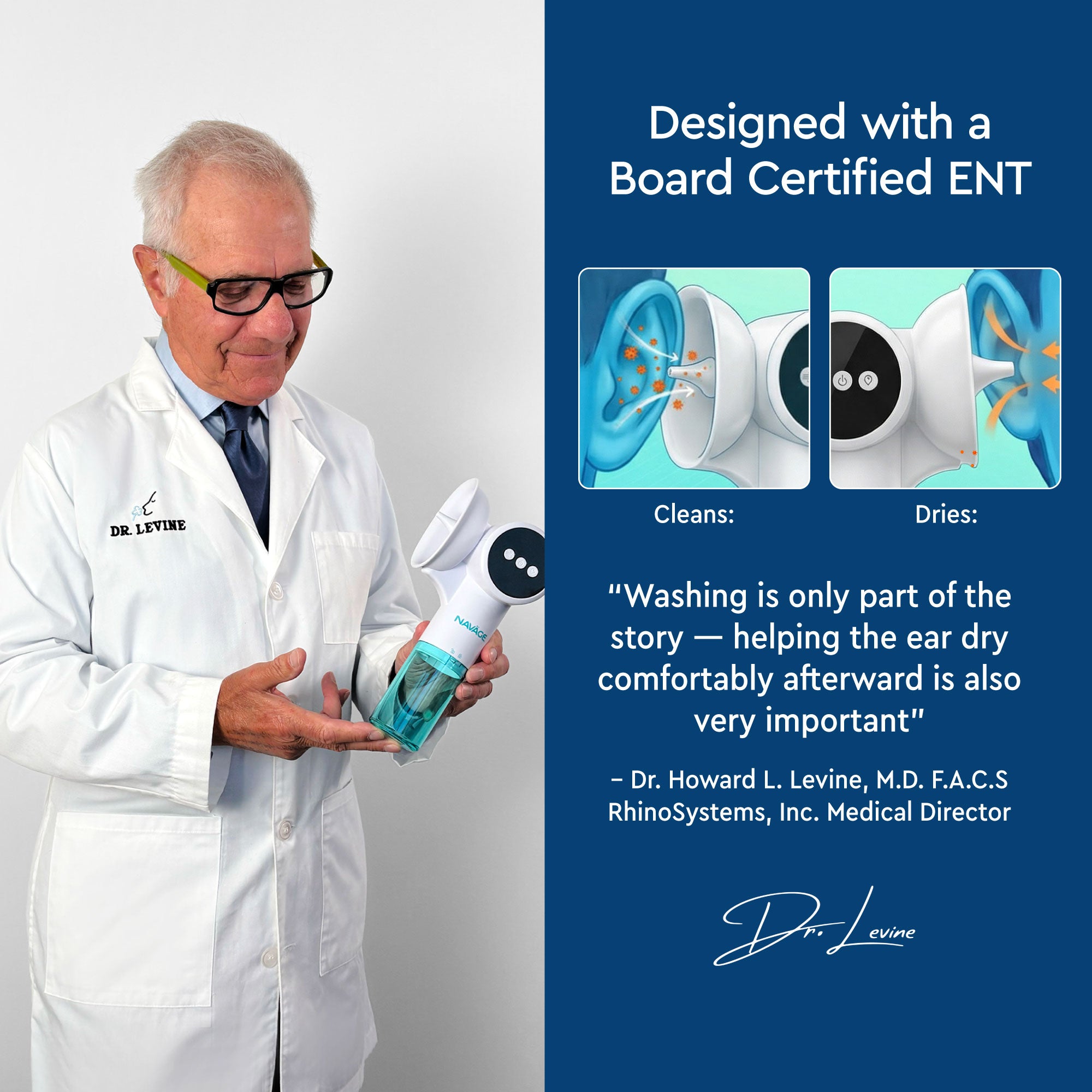 Navage Dual Action Powered Ear Cleaner