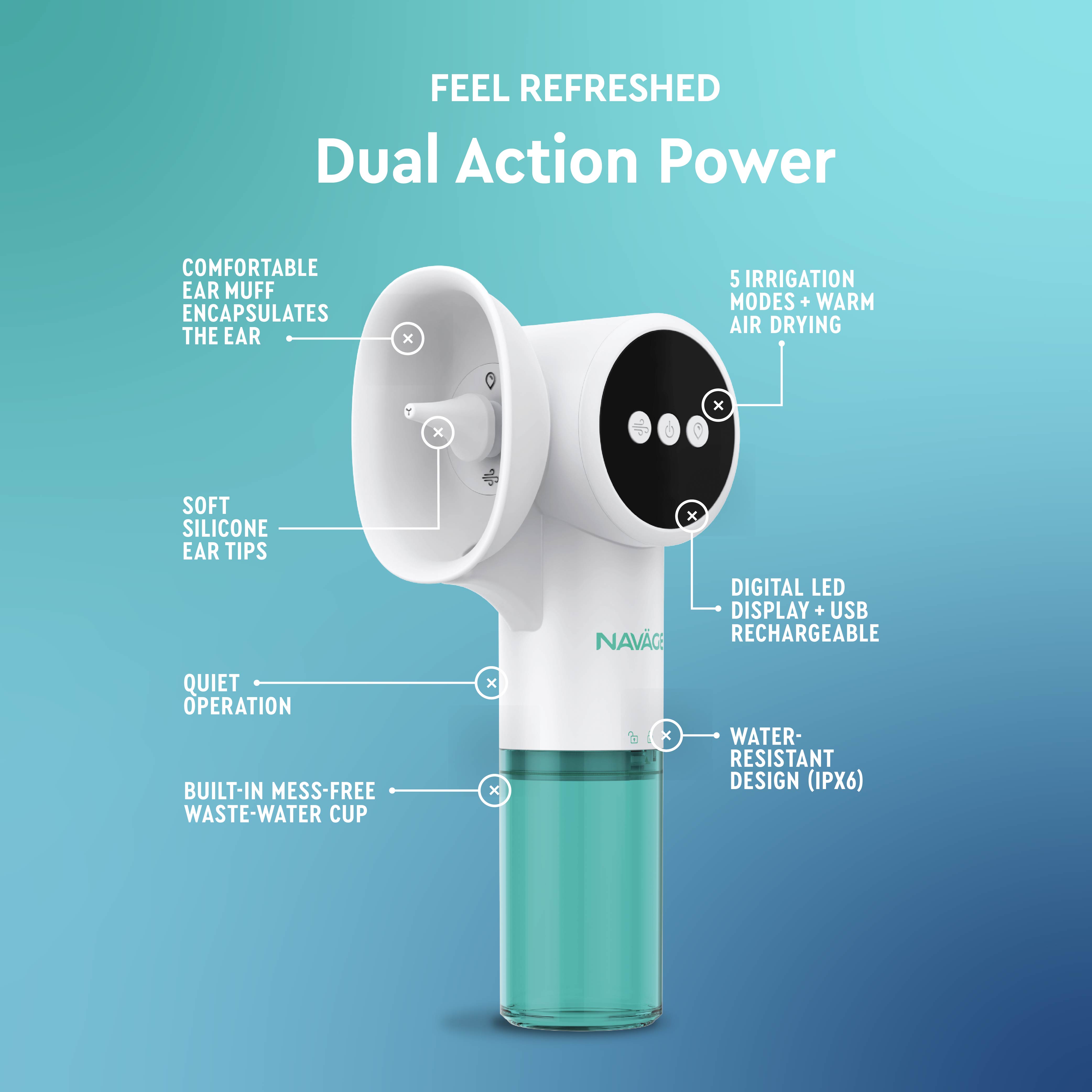 Navage Dual Action Powered Ear Cleaner