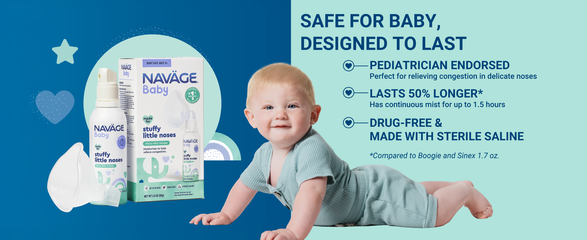 Navage Baby | Baby Nasal Aspirator & Micro Mist Inhaler