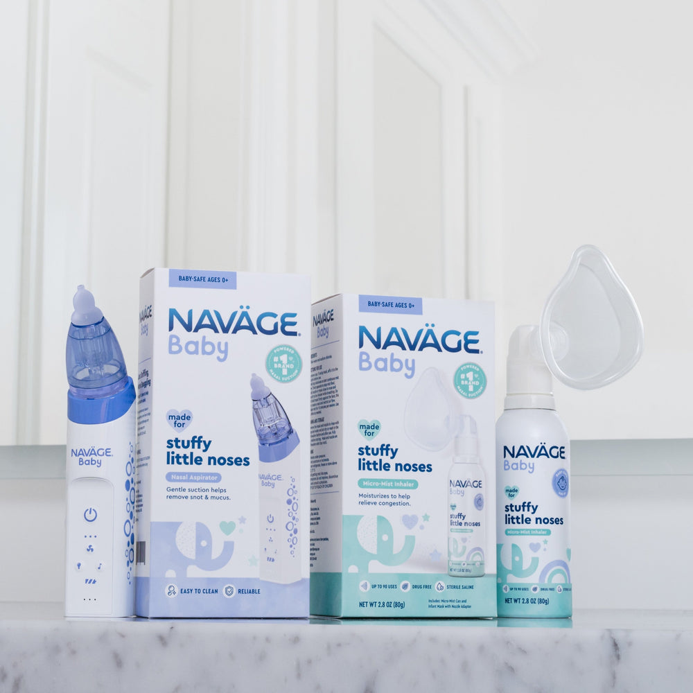 Naväge Baby Bundle: Baby Nasal Aspirator + Micro-Mist Inhaler