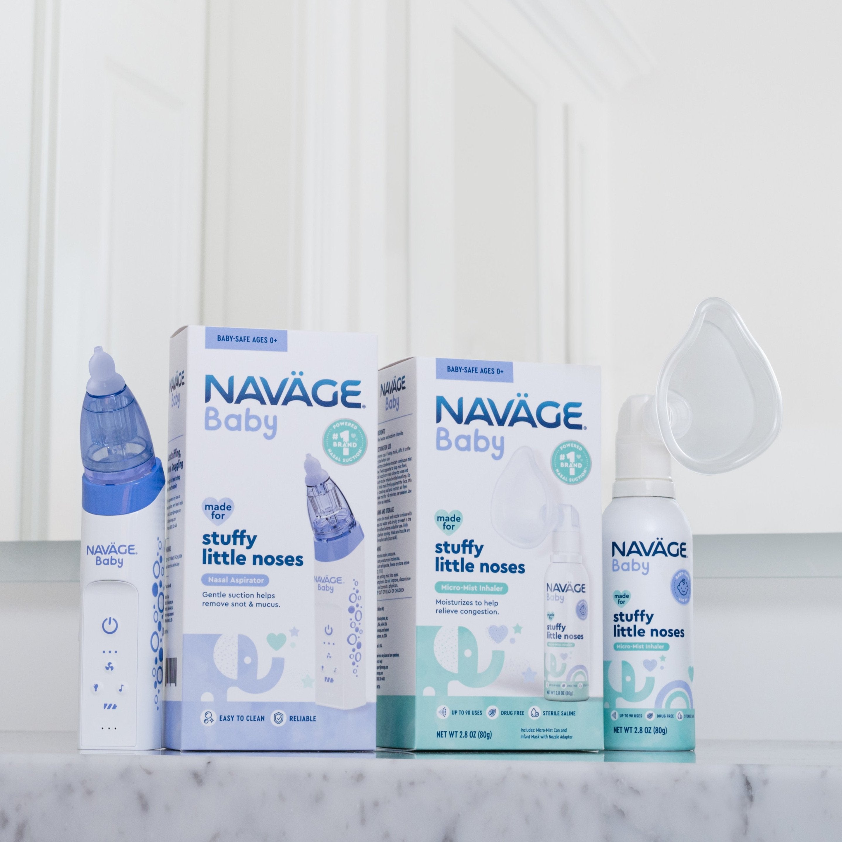 Pack de démarrage Navage : nettoyant pour le nez et 20 Capsules de sel