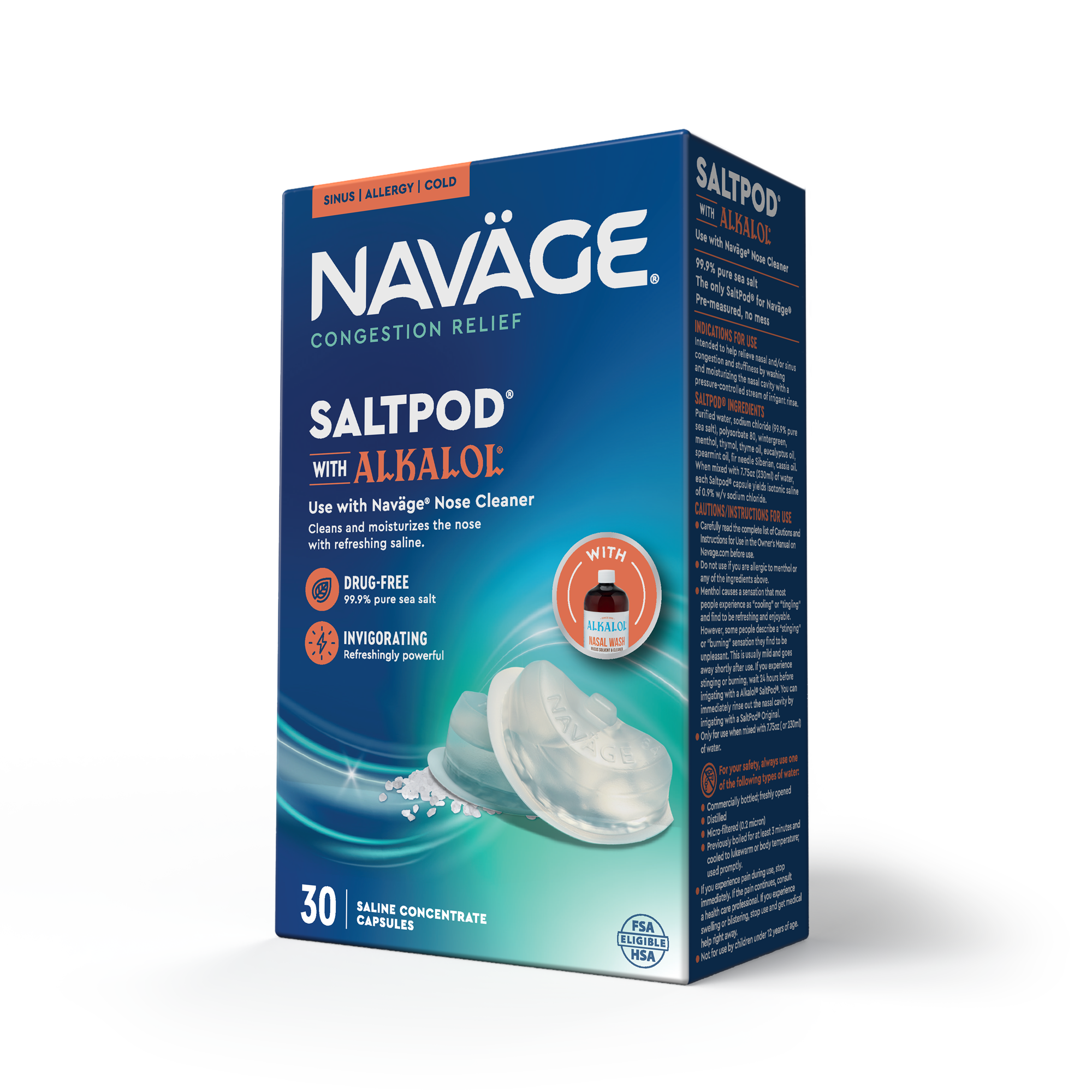 Naväge Alkalol SaltPod 30-Pack