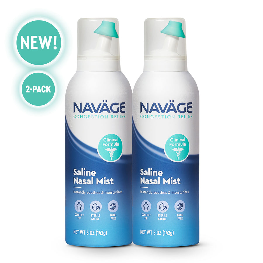 Navage Saline Mist | Gentle Nasal Rinse Spray Collection