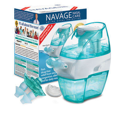 Naväge Multi-User Bundle: Nose Cleaner, 20 SaltPod Capsules, 2nd Nasal Dock, 2nd Pair of Nose Pillows